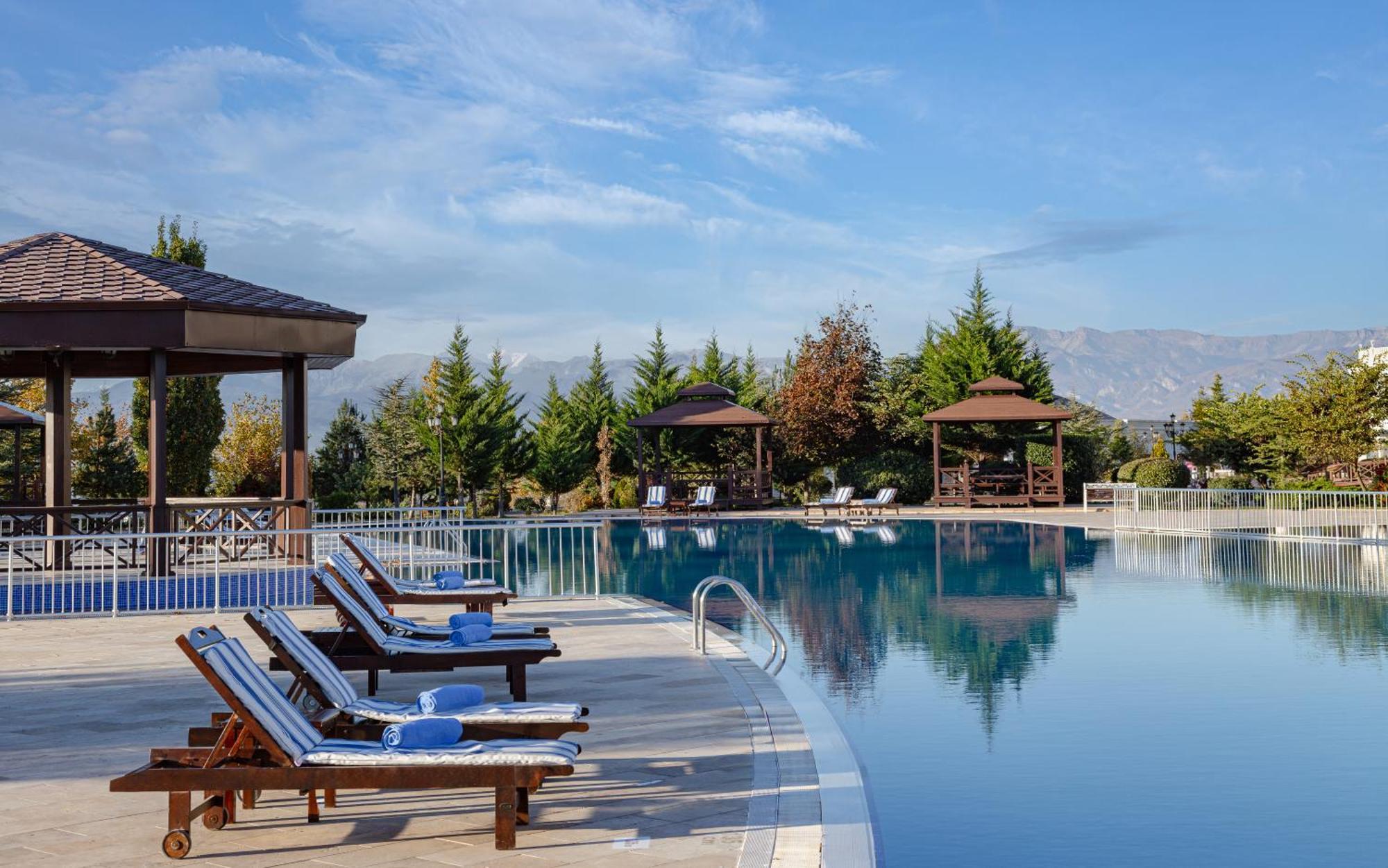 Shamakhi Palace Sharadil Seredil Bagian luar foto The swimming pool at the hotel